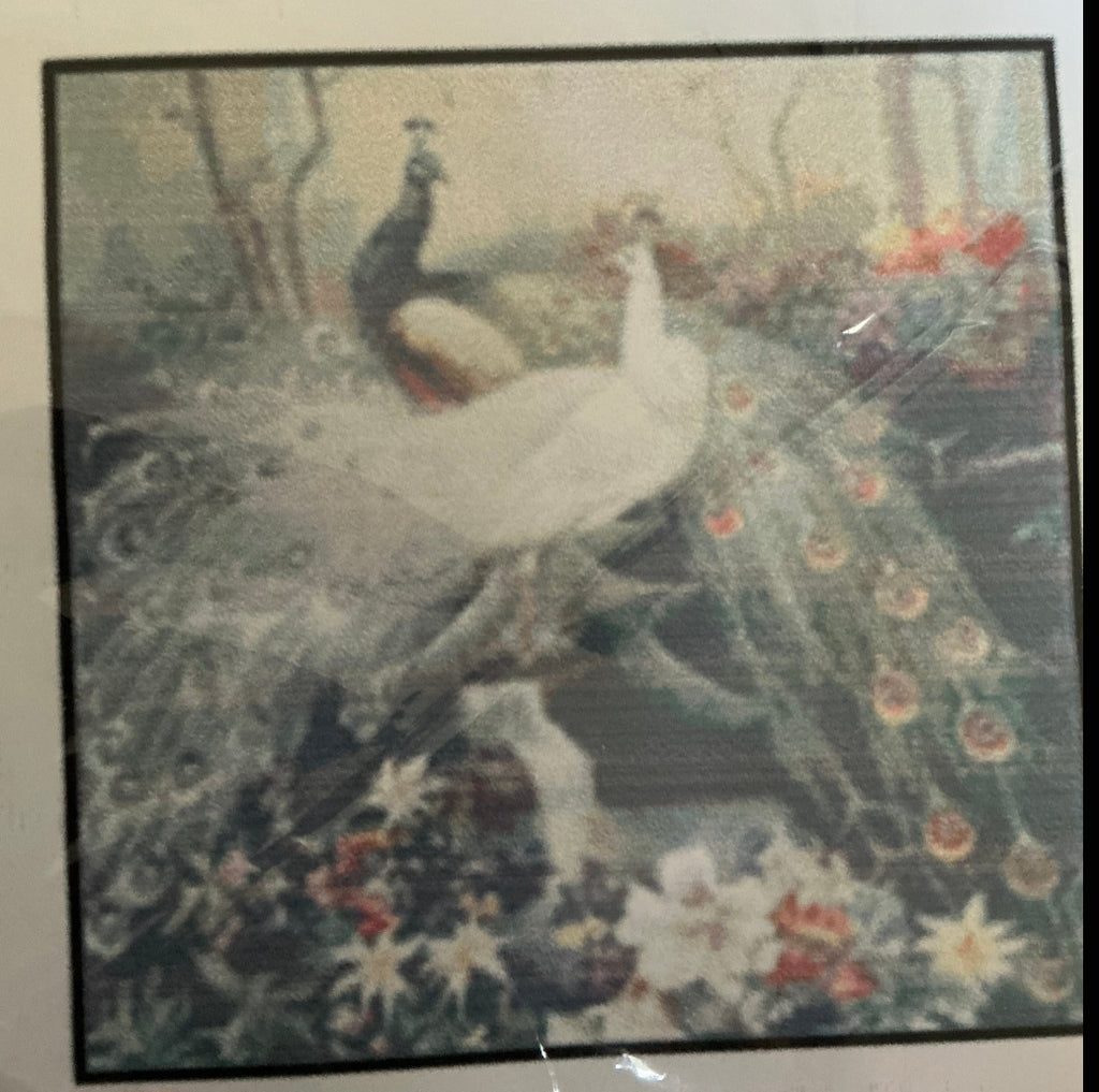 Peacock cross stitch