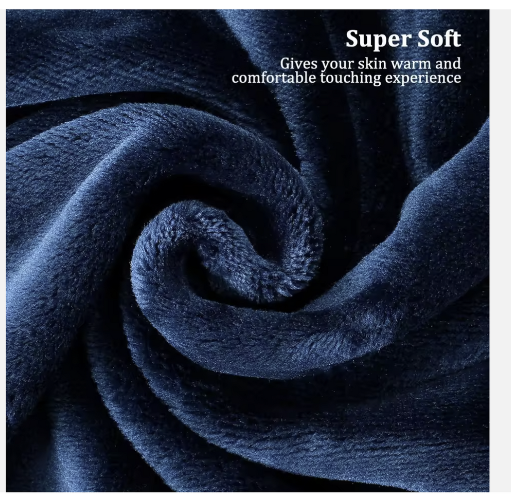 78 by 90" Custom Soft Polyester Throw Blankets for Bed or just to snuggle.