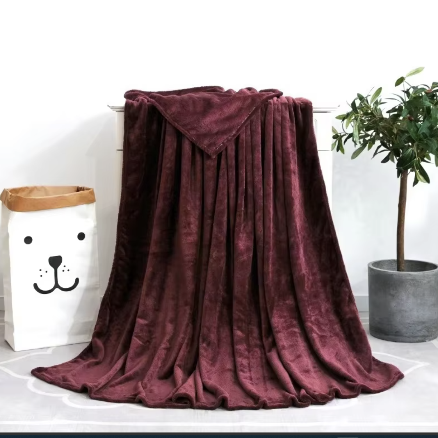 78 by 90" Custom Soft Polyester Throw Blankets for Bed or just to snuggle.