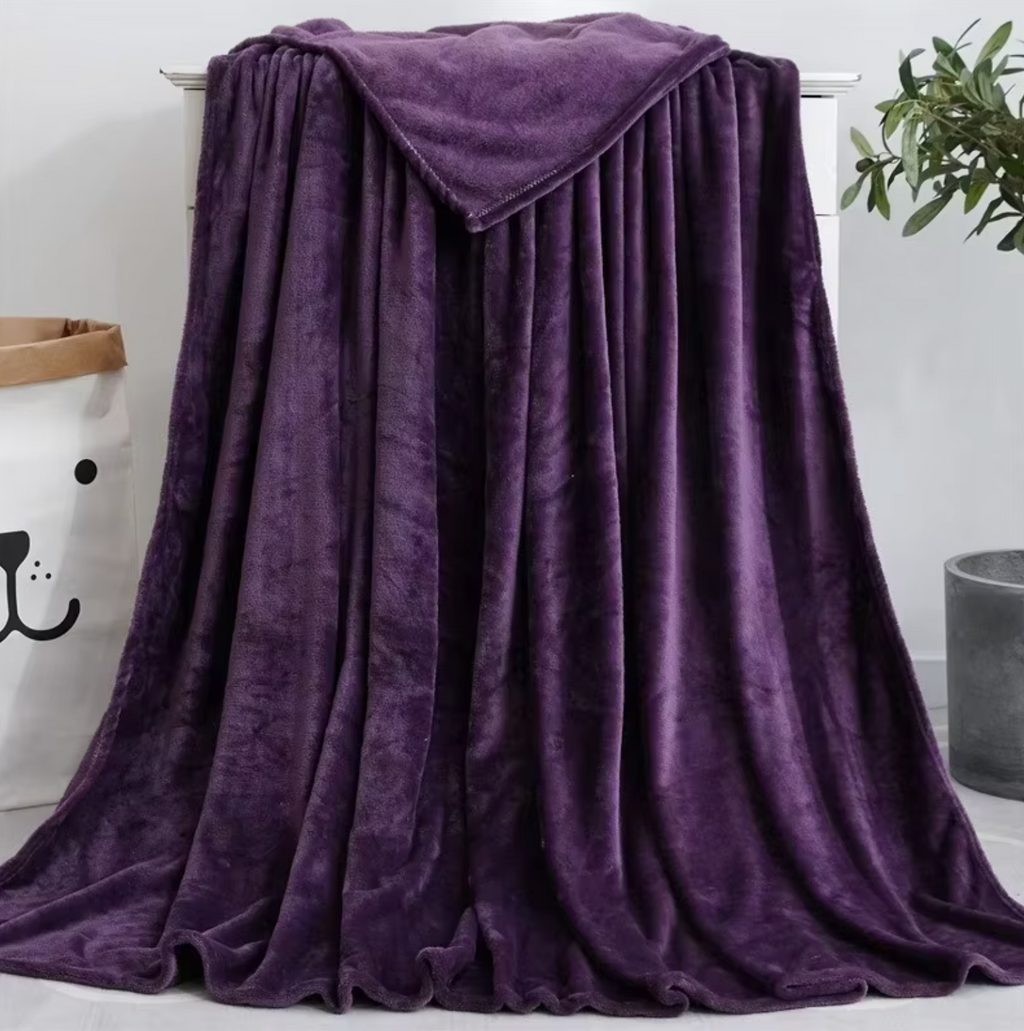 78 by 90" Pink Custom Soft Polyester Throw Blankets for Bed or just to snuggle.